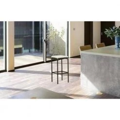 29.9 in. Black Metal Frame Adjustable Cushioned Bar Stools with Cream white Seat (Set of 2) by Cubilan -Elama Sales Store black cubilan bar stools 313440 c3 1000