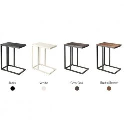 18.9 in. Black C-Shaped Wood End Table by Cubilan 14 18.9 in. Black C-Shaped Wood End Table by Cubilan -Elama Sales Store black cubilan c tables b07d6n8t6y 76 1000