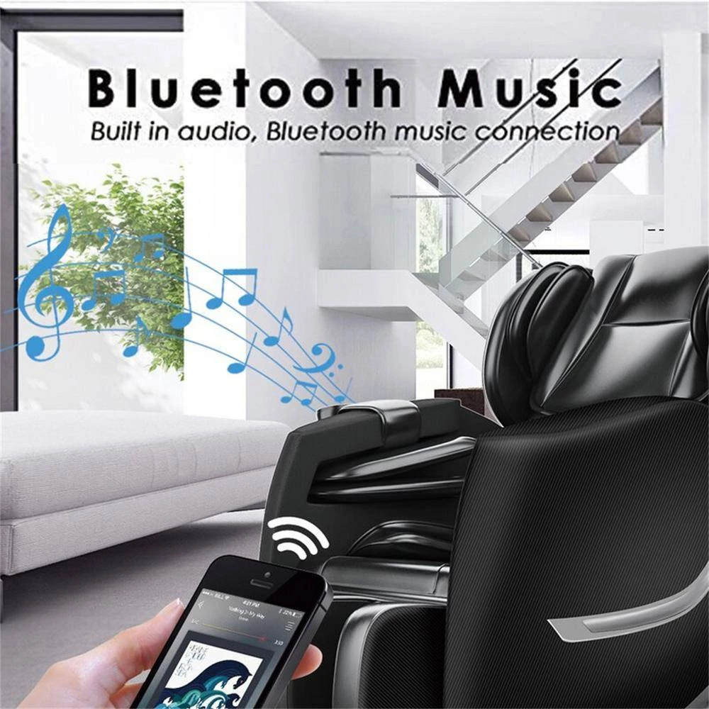 Black High Grade Synthetic Leather Massage Chair by Cubilan 4 Black High Grade Synthetic Leather Massage Chair by Cubilan - Image 4