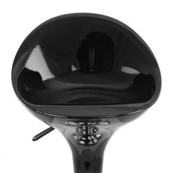 2-Piece Modern Bombo Adjustable 30.31 in. Bar Stool in Black with Chrome Base by Elama -Elama Sales Store black elama bar stools 985116247m 1f 1000