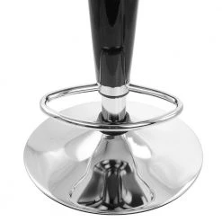 2-Piece Modern Bombo Adjustable 30.31 in. Bar Stool in Black with Chrome Base by Elama -Elama Sales Store black elama bar stools 985116247m 44 1000