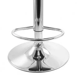 2-Piece Tufted Faux Leather Adjustable 35 in. Bar Stool with Low Back in Black with Chrome Base by Elama -Elama Sales Store black elama bar stools 985116249m 44 1000