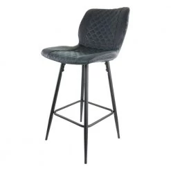 2-Piece Diamond Stitched Faux Leather 39 in. Bar Chair in Black with Metal Legs by Elama 14 2-Piece Diamond Stitched Faux Leather 39 in. Bar Chair in Black with Metal Legs by Elama -Elama Sales Store black elama bar stools 985116684m 4f 1000
