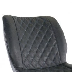 2-Piece Diamond Stitched Faux Leather 39 in. Bar Chair in Black with Metal Legs by Elama 18 2-Piece Diamond Stitched Faux Leather 39 in. Bar Chair in Black with Metal Legs by Elama -Elama Sales Store black elama bar stools 985116684m 76 1000