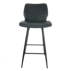 2-Piece Diamond Stitched Faux Leather 39 in. Bar Chair in Black with Metal Legs by Elama 13 2-Piece Diamond Stitched Faux Leather 39 in. Bar Chair in Black with Metal Legs by Elama -Elama Sales Store black elama bar stools 985116684m c3 1000