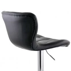 2-Piece Adjustable Faux Leather 34 in. Black High Back Metal Bar Stool with Chrome Base by Elama 17 2-Piece Adjustable Faux Leather 34 in. Black High Back Metal Bar Stool with Chrome Base by Elama -Elama Sales Store black elama bar stools 985116740m fa 1000