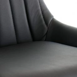 Faux Leather 35 in. Black Low Back Bar Chair with Matte Metal Legs by Elama 11 Faux Leather 35 in. Black Low Back Bar Chair with Matte Metal Legs by Elama -Elama Sales Store black elama bar stools 985116773m 1f 1000