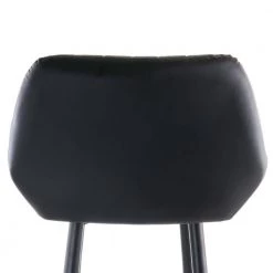 Faux Leather 35 in. Black Low Back Bar Chair with Matte Metal Legs by Elama 10 Faux Leather 35 in. Black Low Back Bar Chair with Matte Metal Legs by Elama -Elama Sales Store black elama bar stools 985116773m 4f 1000