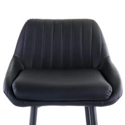 Faux Leather 35 in. Black Low Back Bar Chair with Matte Metal Legs by Elama 9 Faux Leather 35 in. Black Low Back Bar Chair with Matte Metal Legs by Elama -Elama Sales Store black elama bar stools 985116773m c3 1000