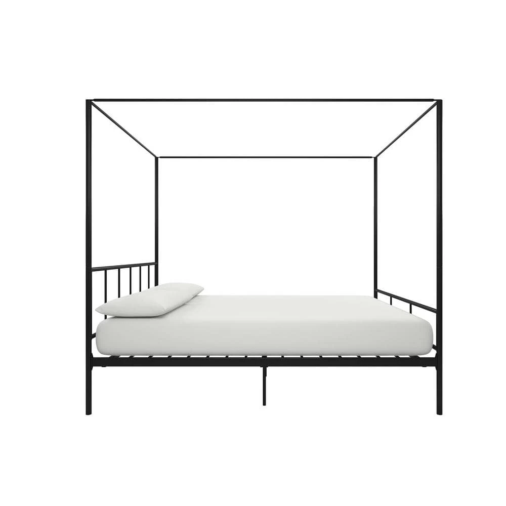 Marion Black Full Size Canopy Bed by Novogratz 3 Marion Black Full Size Canopy Bed by Novogratz - Image 3