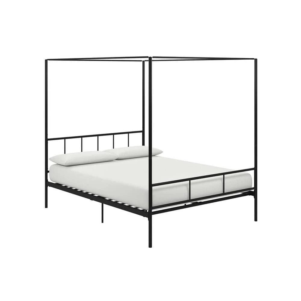 Marion Black Full Size Canopy Bed by Novogratz 1 Marion Black Full Size Canopy Bed by Novogratz