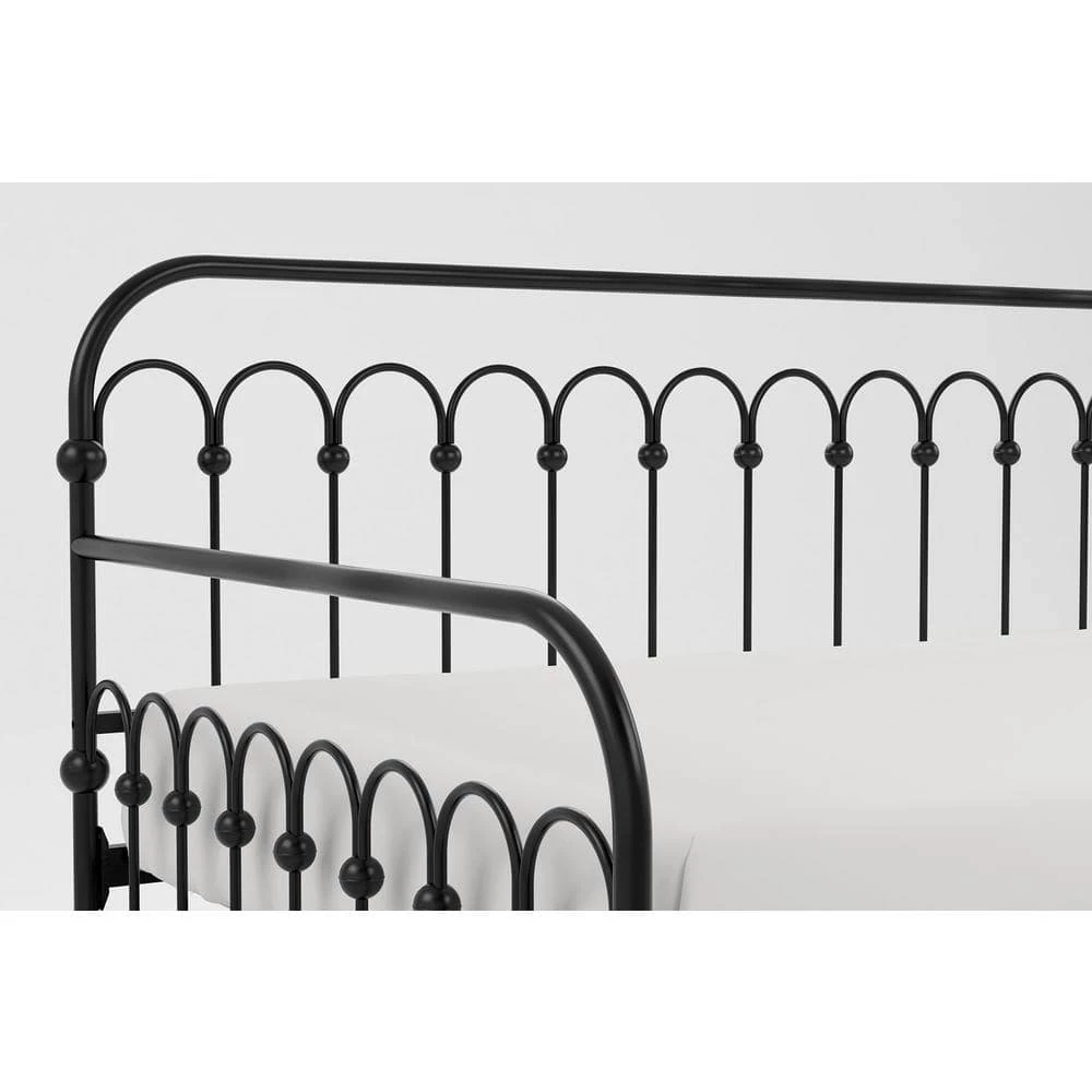 Bright Pop Black Metal Twin Daybed with Trundle by Novogratz 6 Bright Pop Black Metal Twin Daybed with Trundle by Novogratz - Image 6