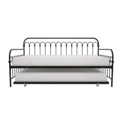 Bright Pop Black Metal Twin Daybed with Trundle by Novogratz 21 Bright Pop Black Metal Twin Daybed with Trundle by Novogratz -Elama Sales Store black novogratz daybeds 4151019n c3 1000