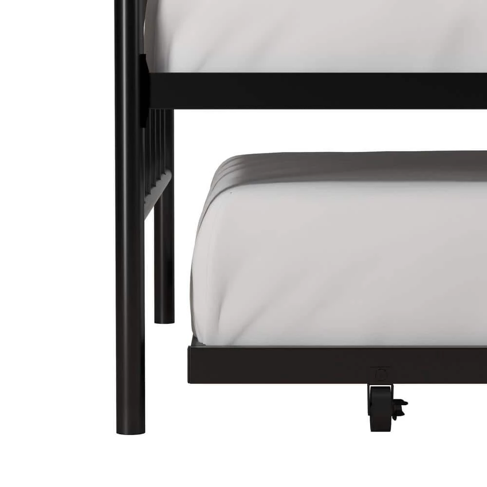 Bushwick Black Metal Twin Size Daybed and Trundle by Novogratz 6 Bushwick Black Metal Twin Size Daybed and Trundle by Novogratz - Image 6