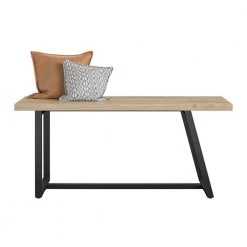 Palomino Black Asymmetrical Entryway Bench (18.2 in. H x 41.9 in W x 15.47 in D) by Novogratz 8 Palomino Black Asymmetrical Entryway Bench (18.2 in. H x 41.9 in W x 15.47 in D) by Novogratz -Elama Sales Store black novogratz dining benches 1922872com c3 1000
