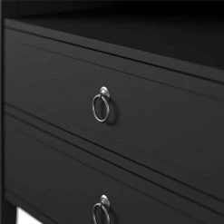 Her Majesty 2-Drawer Black Nightstand by Novogratz 13 Her Majesty 2-Drawer Black Nightstand by Novogratz -Elama Sales Store black novogratz nightstands 9407872com 4f 1000