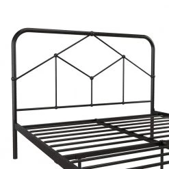 Francis Farmhouse Black Metal Queen Bed Frame by Novogratz 16 Francis Farmhouse Black Metal Queen Bed Frame by Novogratz -Elama Sales Store black novogratz platform beds 4367039n a0 1000