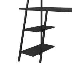 Bushwick 43.8 in. Black Oak Ladder Desk by Novogratz 15 Bushwick 43.8 in. Black Oak Ladder Desk by Novogratz -Elama Sales Store black oak novogratz ladder desks 5671911com 1d 1000