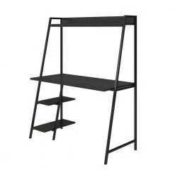 Bushwick 43.8 in. Black Oak Ladder Desk by Novogratz 13 Bushwick 43.8 in. Black Oak Ladder Desk by Novogratz -Elama Sales Store black oak novogratz ladder desks 5671911com 40 1000