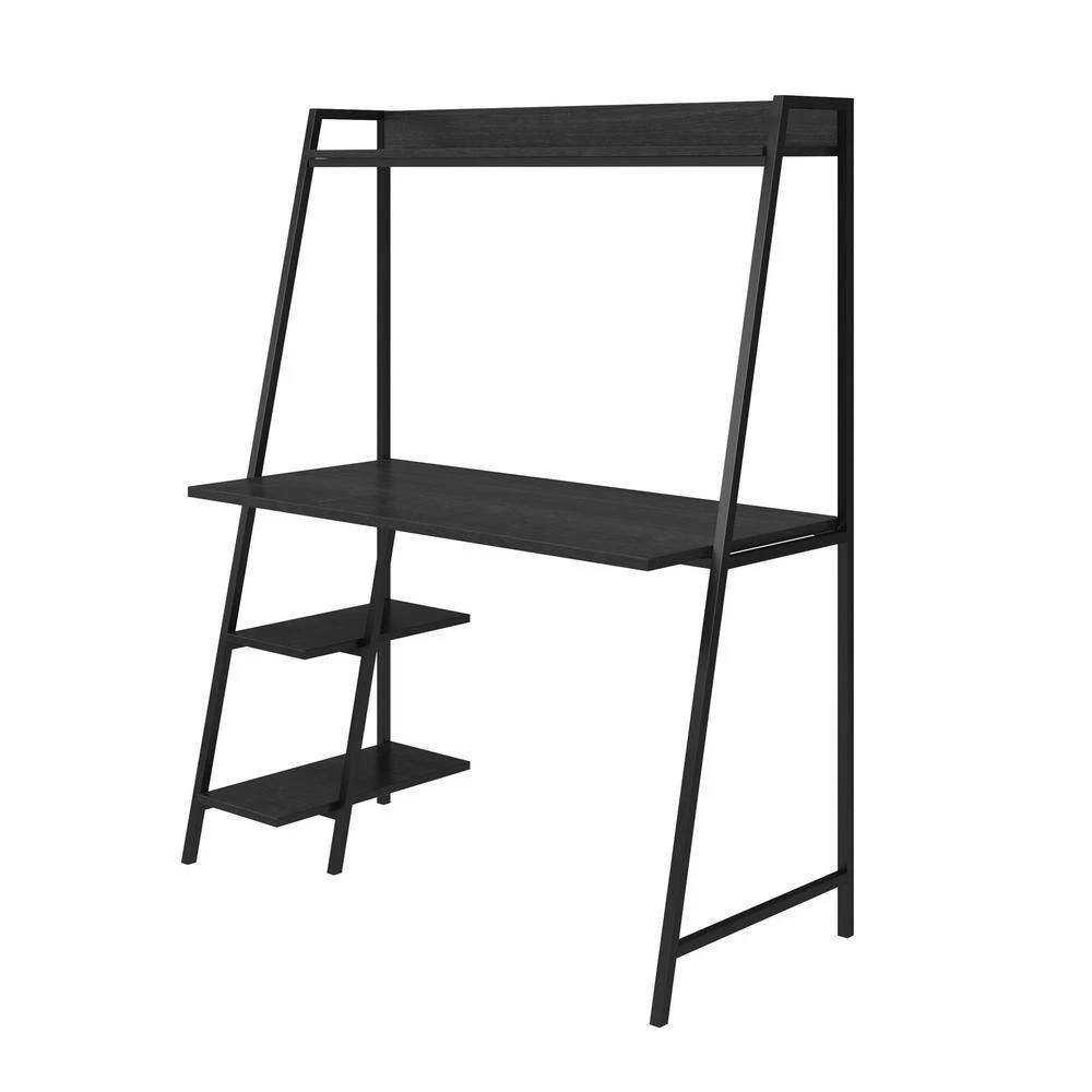 Bushwick 43.8 in. Black Oak Ladder Desk by Novogratz 3 Bushwick 43.8 in. Black Oak Ladder Desk by Novogratz - Image 3