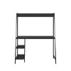 Bushwick 43.8 in. Black Oak Ladder Desk by Novogratz