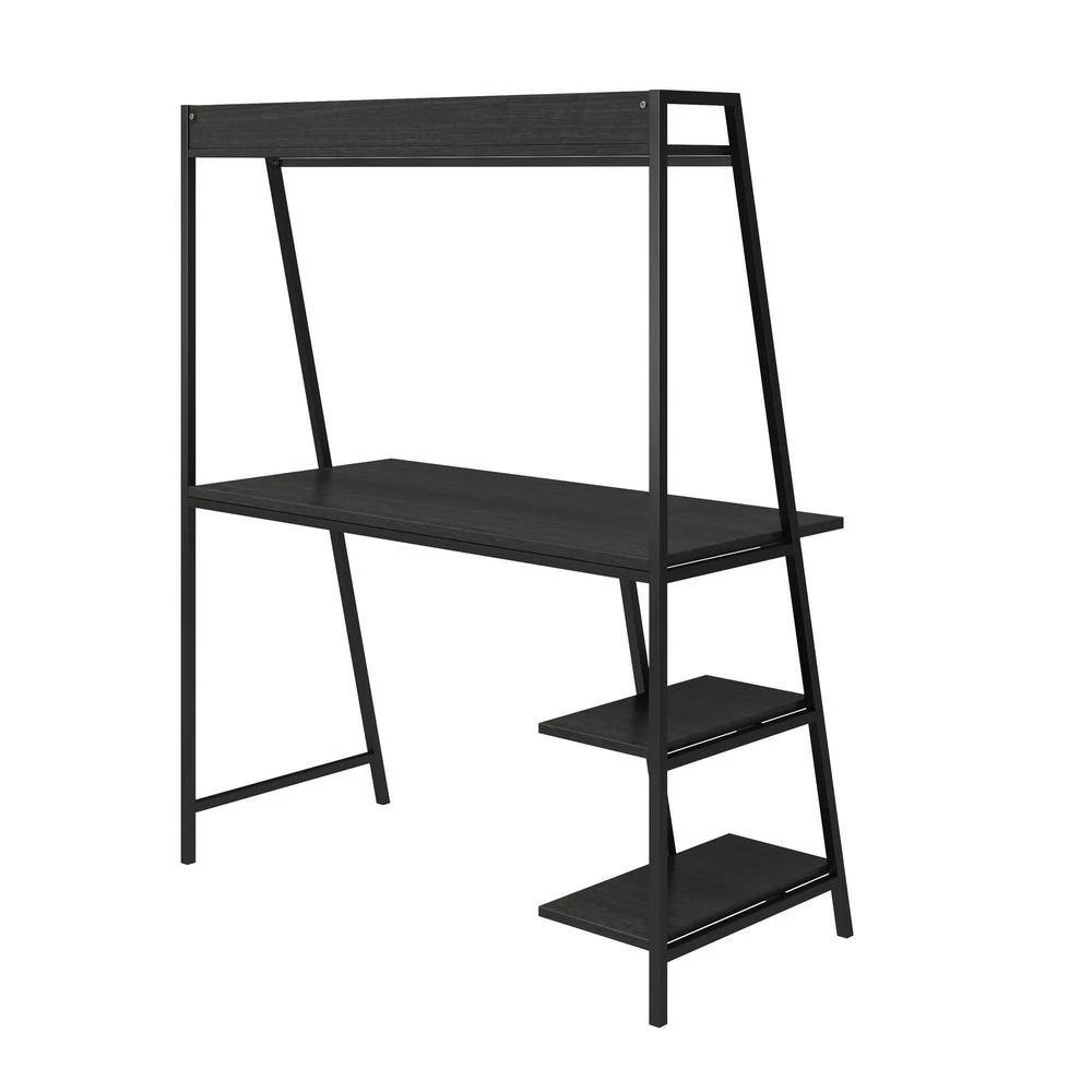 Bushwick 43.8 in. Black Oak Ladder Desk by Novogratz 6 Bushwick 43.8 in. Black Oak Ladder Desk by Novogratz - Image 6