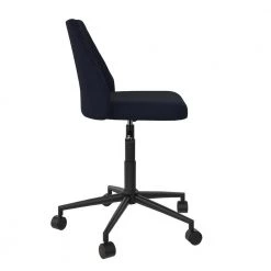 Brittany Blue Linen Office Chair with Castors by Novogratz 14 Brittany Blue Linen Office Chair with Castors by Novogratz -Elama Sales Store blue linen novogratz task chairs 2391629n 1d 1000