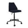 Brittany Blue Linen Office Chair with Castors by Novogratz
