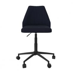 Brittany Blue Linen Office Chair with Castors by Novogratz 13 Brittany Blue Linen Office Chair with Castors by Novogratz -Elama Sales Store blue linen novogratz task chairs 2391629n a0 1000