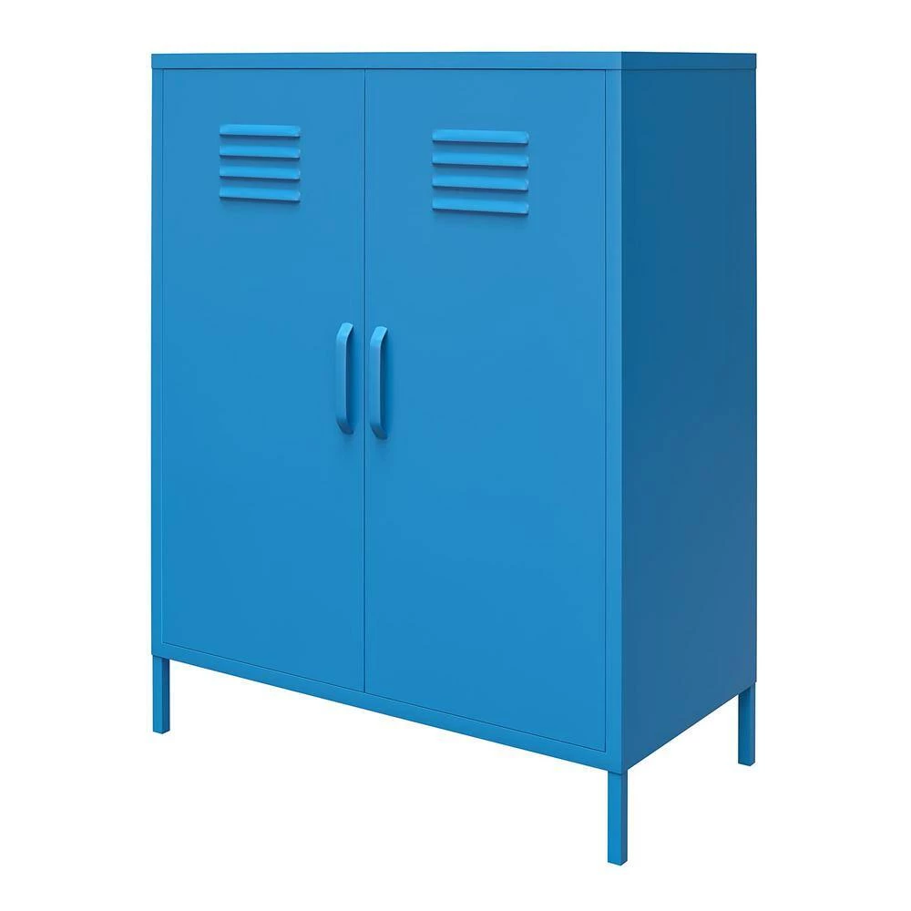 Cache Blue 2-Door Metal Storage Cabinet by Novogratz 2 Cache Blue 2-Door Metal Storage Cabinet by Novogratz - Image 2