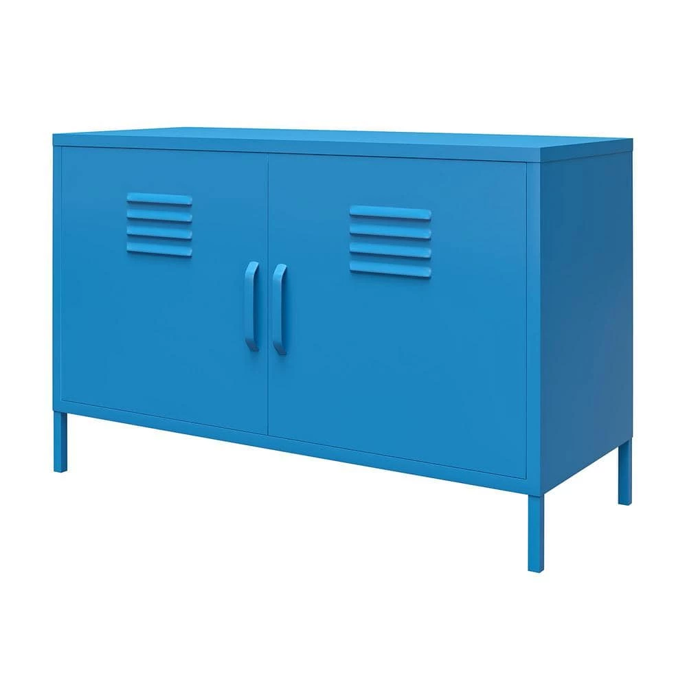 Cache Blue 2-Door Metal Locker Accent Cabinet by Novogratz 2 Cache Blue 2-Door Metal Locker Accent Cabinet by Novogratz - Image 2