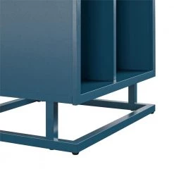 Regal Blue Turntable Stand by Novogratz -Elama Sales Store blue novogratz media storage 5812906com 44 1000