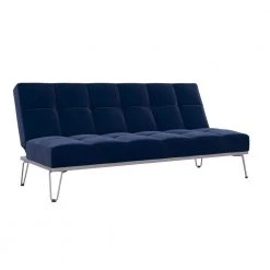 Elle Blue Convertible Sofa Bed Futon by Novogratz