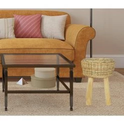 17.7 in. Brown Natural Rattan Seat and Solid Teak Legs Wood Bar Stool by Cubilan 8 17.7 in. Brown Natural Rattan Seat and Solid Teak Legs Wood Bar Stool by Cubilan -Elama Sales Store brown cubilan bar stools 244578 1f 1000