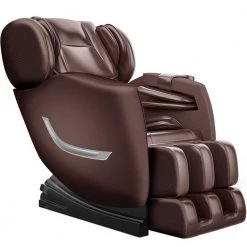 Brown High Grade Synthetic Leather Massage Chair by Cubilan