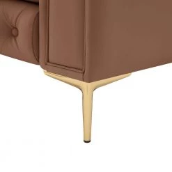 Raeleigh Camel Club Chair Button Tufted Leather PU by Nicole Miller 14 Raeleigh Camel Club Chair Button Tufted Leather PU by Nicole Miller -Elama Sales Store camel nicole miller accent chairs ncc309 10cb hd 77 1000