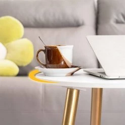 16.5 in. Glod Round Wood End Table by Cubilan 12 16.5 in. Glod Round Wood End Table by Cubilan -Elama Sales Store glod cubilan end side tables b09j28plcr 1f 1000