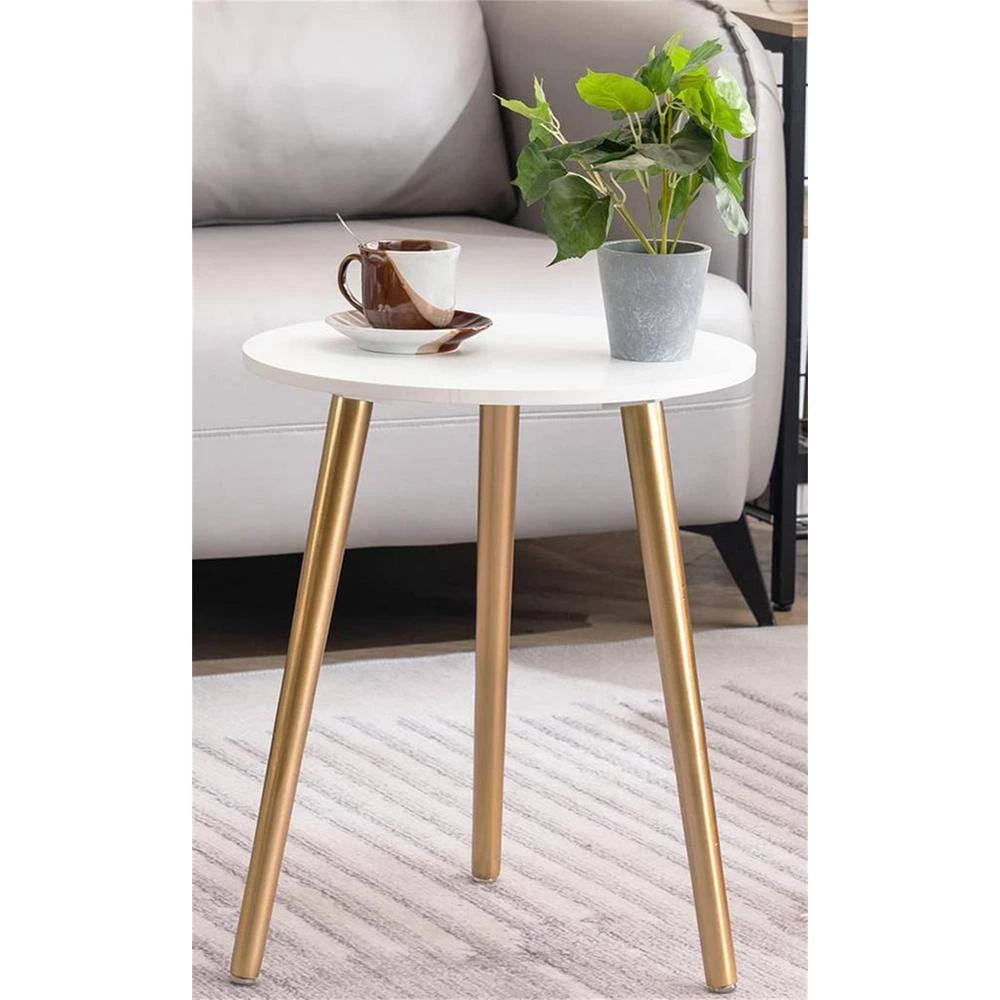 16.5 in. Glod Round Wood End Table by Cubilan 6 16.5 in. Glod Round Wood End Table by Cubilan - Image 6