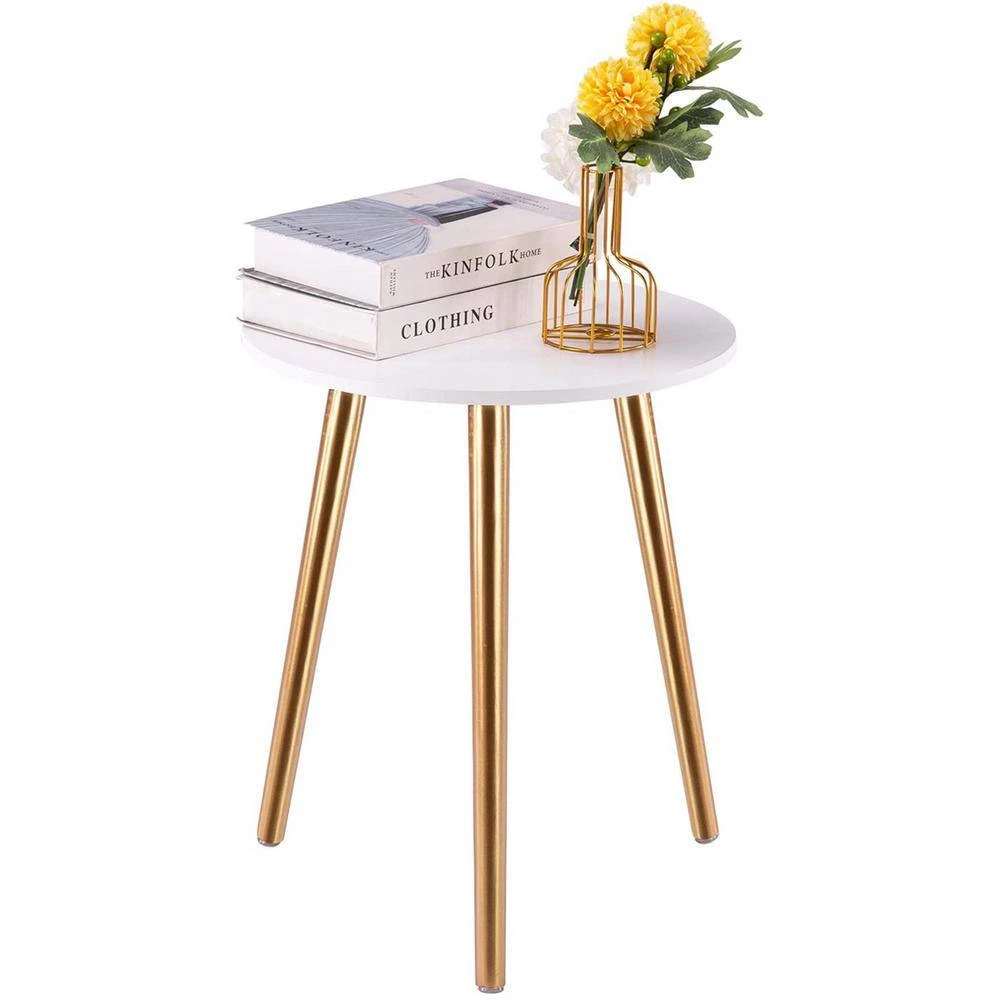 16.5 in. Glod Round Wood End Table by Cubilan 4 16.5 in. Glod Round Wood End Table by Cubilan - Image 4
