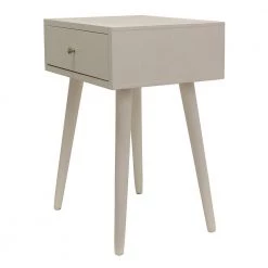 18 in. W Gloss White Rectangle Wood End Table with 1-Drawer by Cubilan -Elama Sales Store gloss white cubilan end side tables b07qpc2534 c3 1000