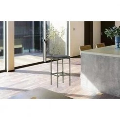 29.9 in. Grey steel Frame Adjustable Cushioned Bar Stools with Gray Poly Rattan Seat (Set of 2) by Cubilan 10 29.9 in. Grey steel Frame Adjustable Cushioned Bar Stools with Gray Poly Rattan Seat (Set of 2) by Cubilan -Elama Sales Store gray cubilan bar stools 313441 c3 1000