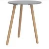 16.5 in. Gray Round Wood End Table by Cubilan