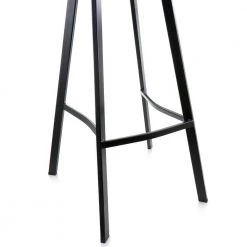 Faux Leather 38 in. Gray Low Back Metal Bar Stool with Black Legs by Elama 16 Faux Leather 38 in. Gray Low Back Metal Bar Stool with Black Legs by Elama -Elama Sales Store gray elama bar stools 985116765m 76 1000