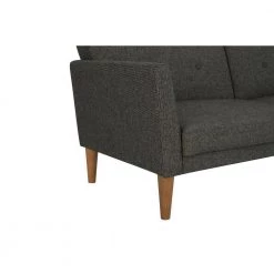 Regal Gray Linen Futon Sleeper by Novogratz 20 Regal Gray Linen Futon Sleeper by Novogratz -Elama Sales Store gray linen novogratz futons 2180429n 77 1000