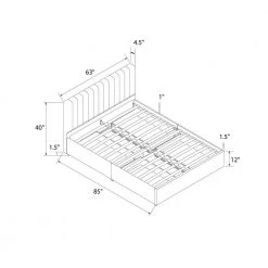 Brittany Gray Upholstered Queen Size Bed with Storage Drawers by Novogratz 25 Brittany Gray Upholstered Queen Size Bed with Storage Drawers by Novogratz -Elama Sales Store gray linen novogratz platform beds 4545439n 31 1000