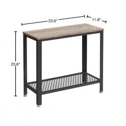 23.6 in. W Greige and Black Rectangle Wood End Table by Cubilan 10 23.6 in. W Greige and Black Rectangle Wood End Table by Cubilan -Elama Sales Store greige and black cubilan end side tables b08n48n3rz 40 1000