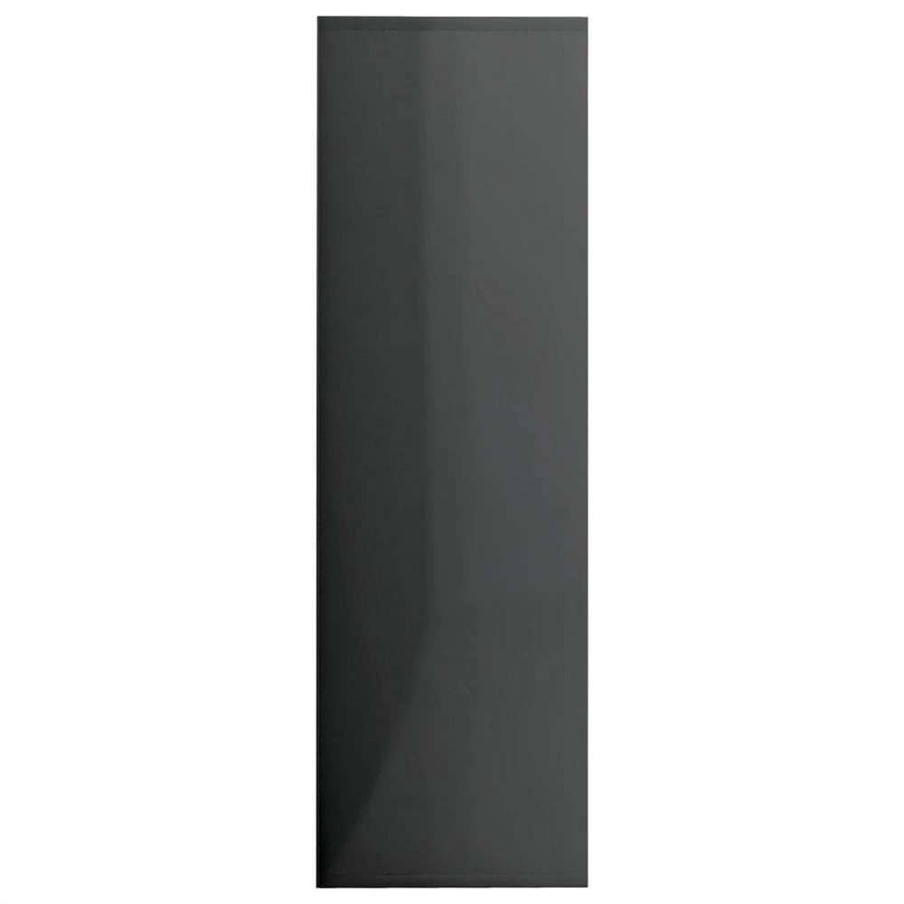 38.6 in. High Gloss Gray Chipboard 3 Shelf Standard Bookcase with 9 Compartments by Cubilan 2 38.6 in. High Gloss Gray Chipboard 3 Shelf Standard Bookcase with 9 Compartments by Cubilan - Image 2