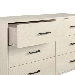 Kelly 6 Drawer Ivory Oak Dresser by Novogratz -Elama Sales Store ivory oak novogratz dressers 9230339com 77 1000