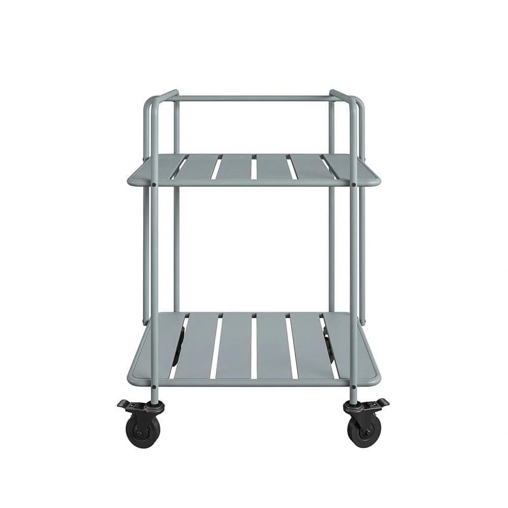 Penelope Outdoor/Indoor Cart, Gray by Novogratz 2 Penelope Outdoor/Indoor Cart, Gray by Novogratz - Image 2