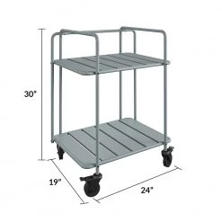 Penelope Outdoor/Indoor Cart, Gray by Novogratz 16 Penelope Outdoor/Indoor Cart, Gray by Novogratz -Elama Sales Store light gray novogratz bar carts 88508lgy1e 76 1000